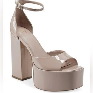 Marc Fisher Cream Platform Patent leather Shoes